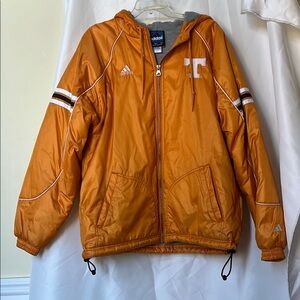 Adidas Men’s University of Tennessee Jacket size Medium. Jersey lined with hood.